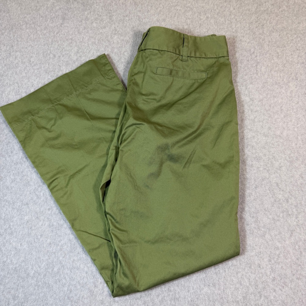 Moda International The Marisa Fit Olive Green Cotton Wide Leg Pants Size 14 Long
